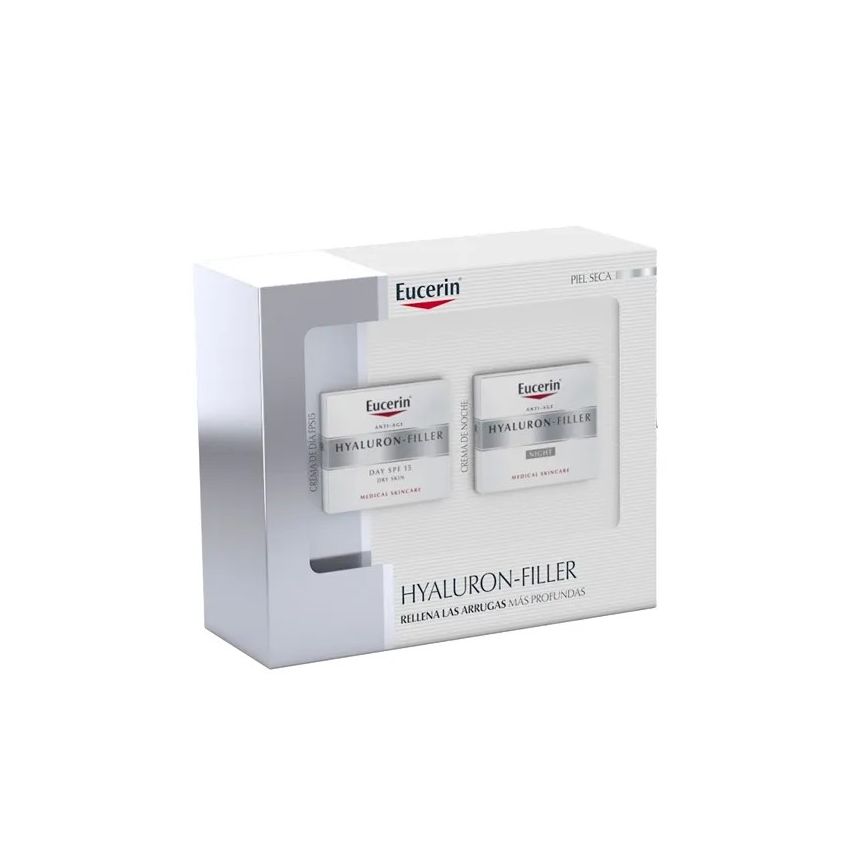 Eucerin Hyaluron Filler Crème De Jour Pour Peau Très Sèche Spf 15 50Ml Coffret 2 Pièces