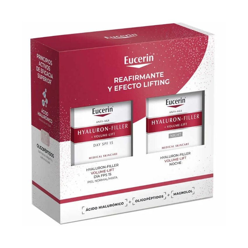 Eucerin Hyaluron Filler Volume Lift Day Cream Spf15 50Ml Coffret 2 Produits