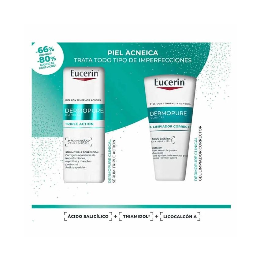 Étui Triple Action Clinique Dermopure - 2 U