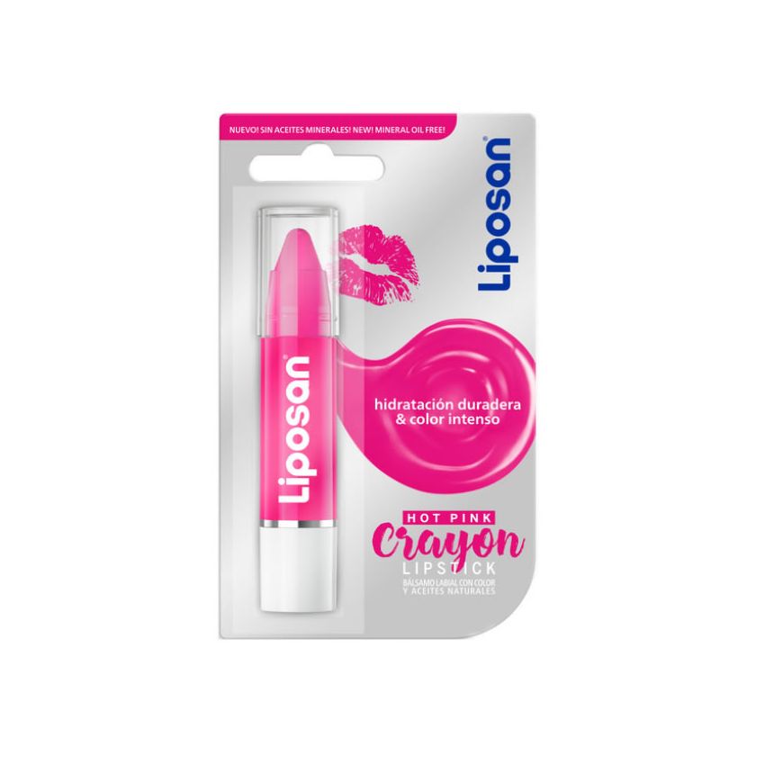 Liposan Crayon Baume À Lèvres Avec Couleur Hot Pink