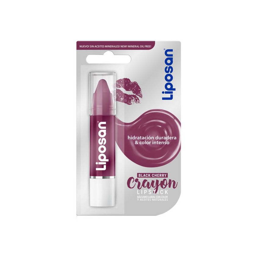 Liposan Crayon Baume À Lèvres Avec Couleur Black Cherry
