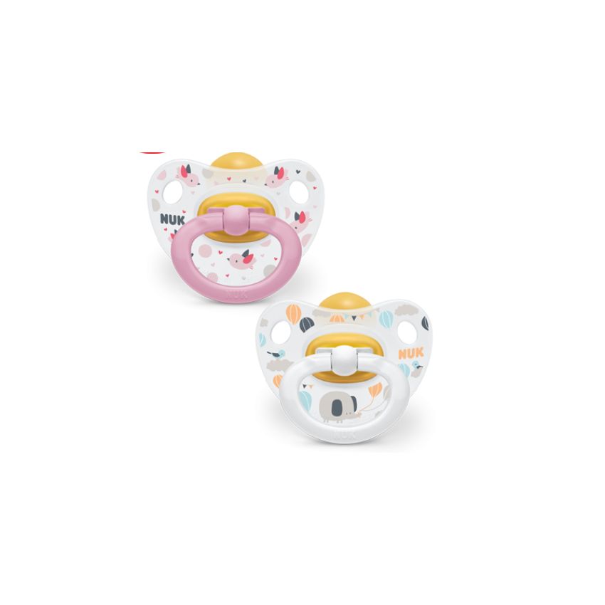 Nuk Star Latex Pacifier 0–6 Months 2 Units