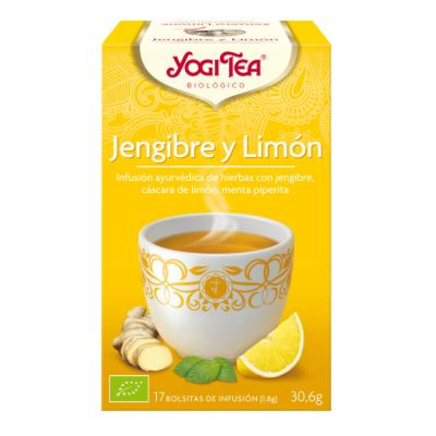 Yogi Tea Jengibre Y Limon 17 Bolsitas