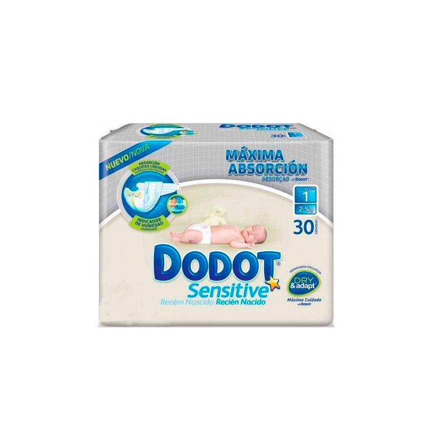 Dodot Diapers Sensitive Size 1 Of 2-5 Kg 30U