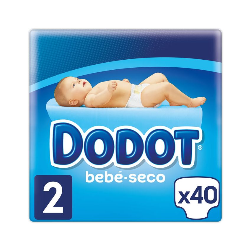 Dodot Baby-Dry Diapers Size 2, 40 Diapers