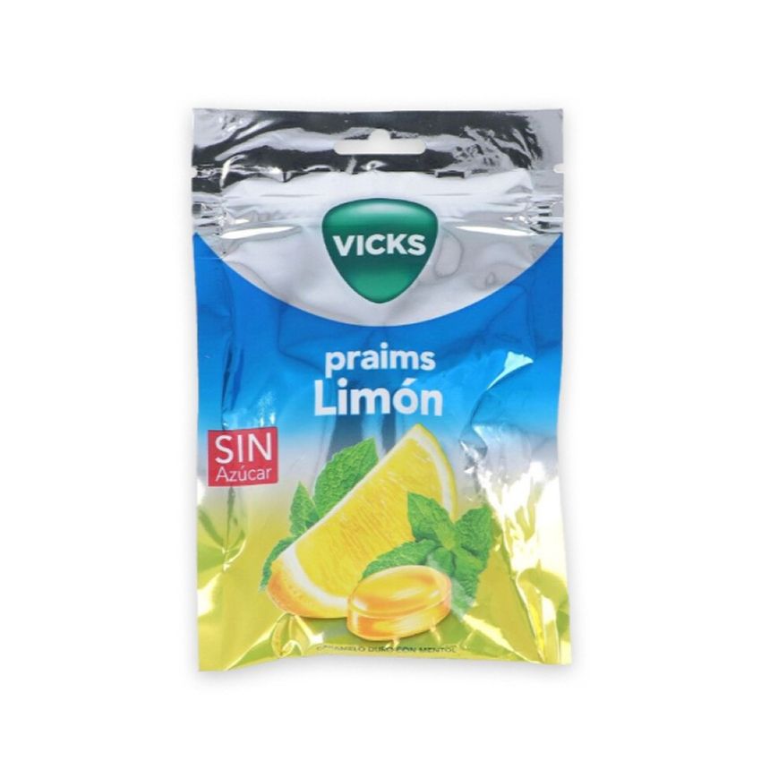 Vicks Bonbon Dur Citron Avec Menthol 1 Sachet 72G