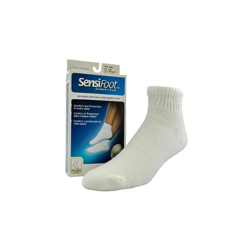 Jobst Sensifoot Chaussettes Courtes Pour Le Diabète Blanc T/S