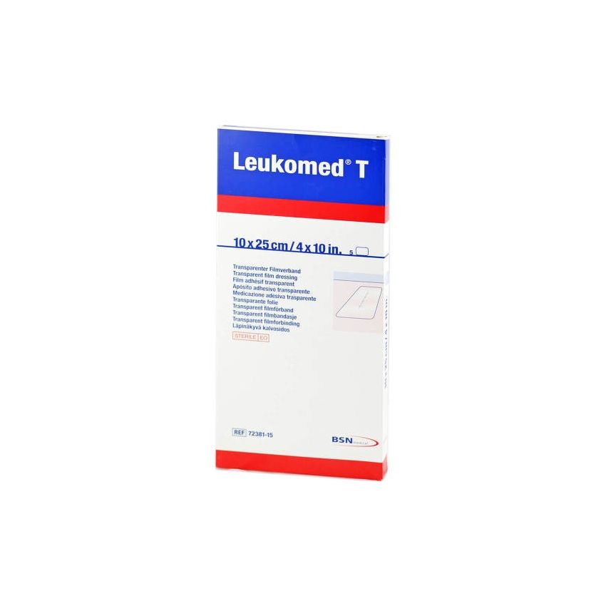 Leukomed T Apósito Transparente 10X25 Cm 5 Unidades Bsn Medical