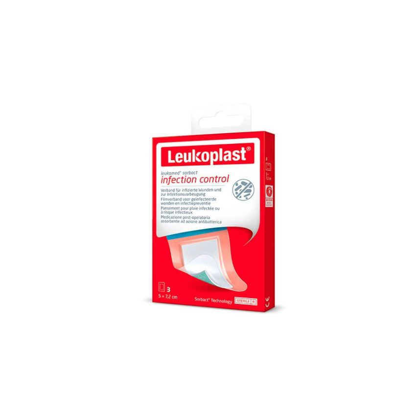 Leukomed Sorbact Dressing 5X7,2Cm 3 Unités