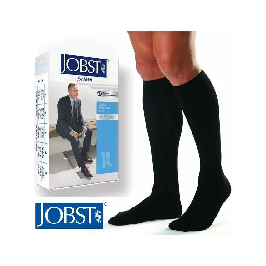 Jobst Sport Chaussette Noir Gris M