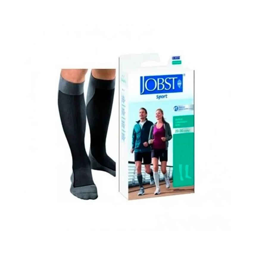 Jobst Sport Chaussettes Noir Gris 2 L