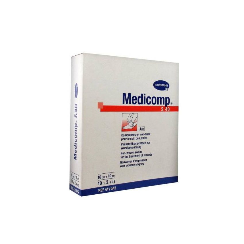 Hartmann Medicomp Stérile Gaze 10X10Cm 10X2 Unités