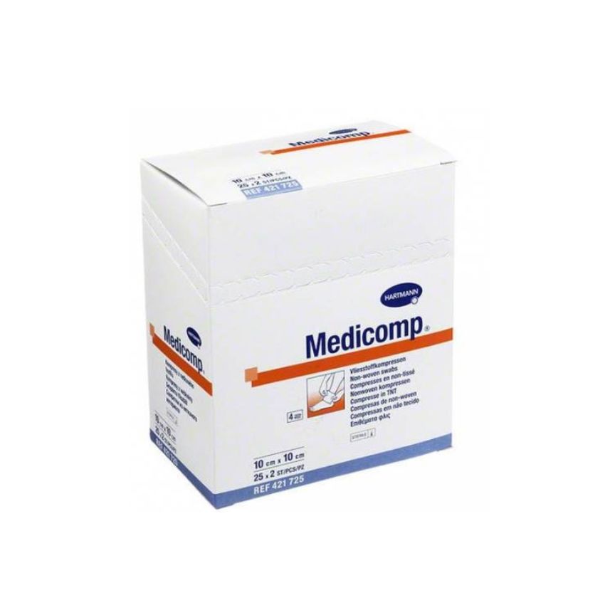 Hartmann Medicomp Soft Gauze 10X10Cm 2X25 Unités