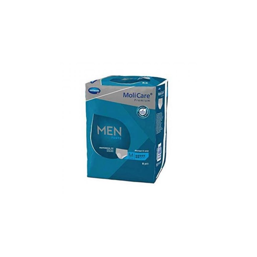 Hartmann Premium Men Pants 7 Gotas Pañal Masculino Talla M 8 Unidades Molicare