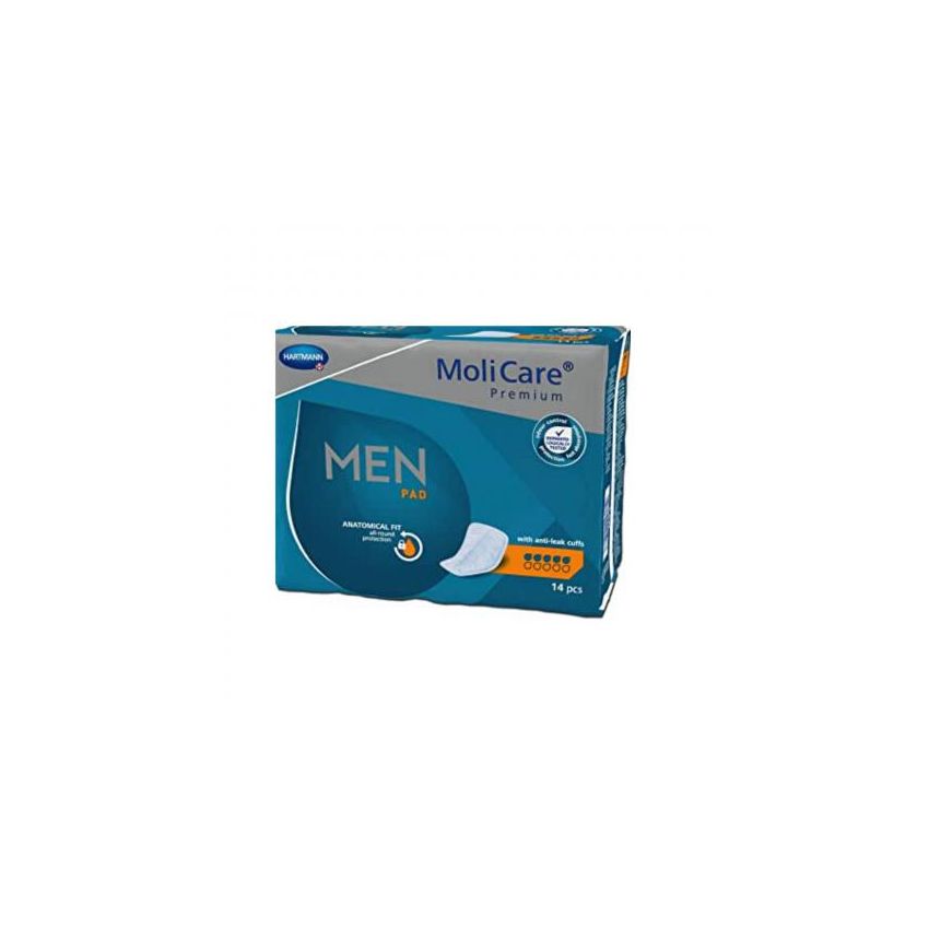 Hartmann Premium Men Pad 5 Gotas Protector Masculino 14 Unidades Molicare