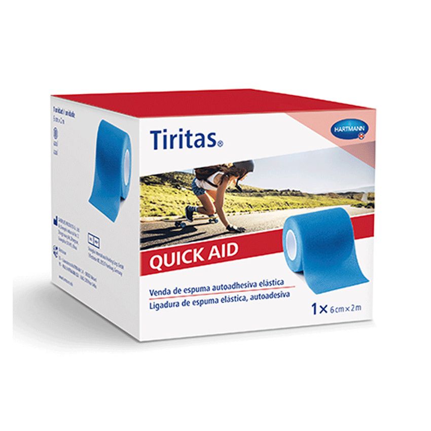 Pansements Quick Aid 6Cm X 2M Bleu