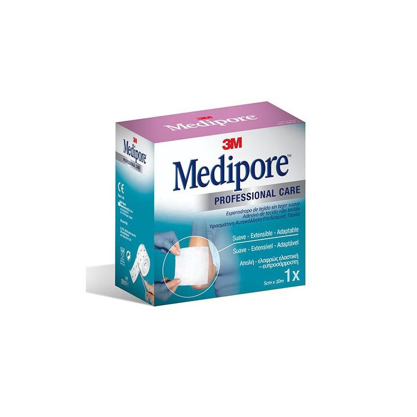 Esparadrapo Hipoalérgico Medipore 10M X 5Cm
