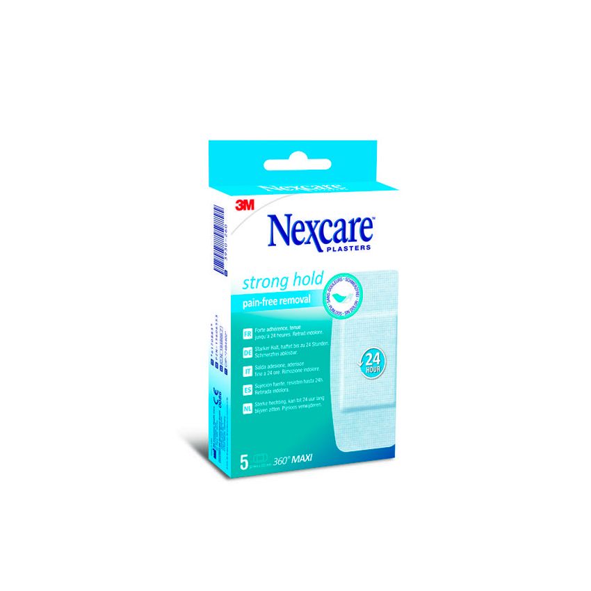 Nexcare Sensitive 360º Maxi 5 Silicone Plasters 50Mm X 100Mm