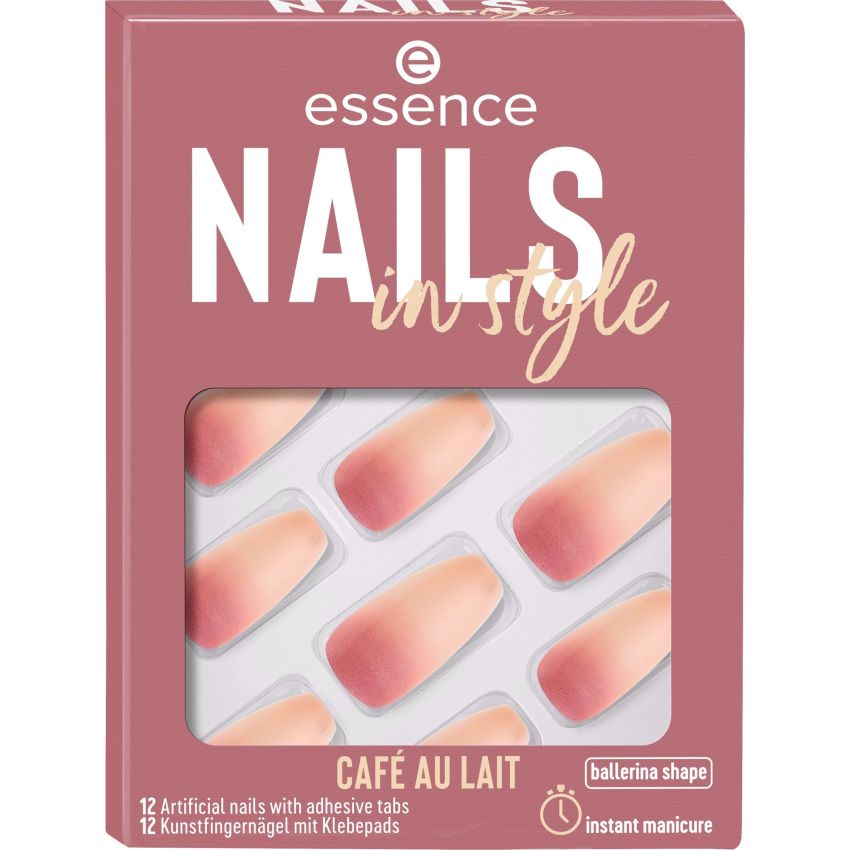 Essence Cosmetics Nails In Style Uñas Artificiales 16-Café Au Lait 12 U