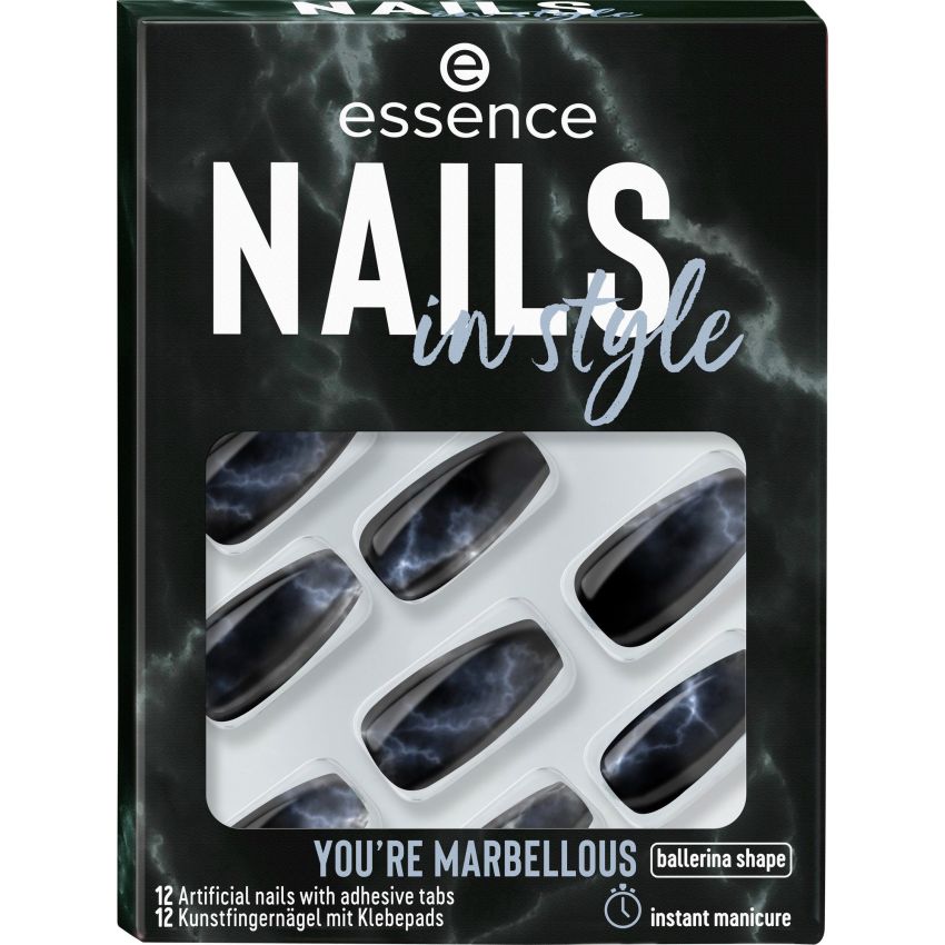 Essence Cosmetics Nails In Style Uñas Artificiales 17-You'Re Marbellous 12 U