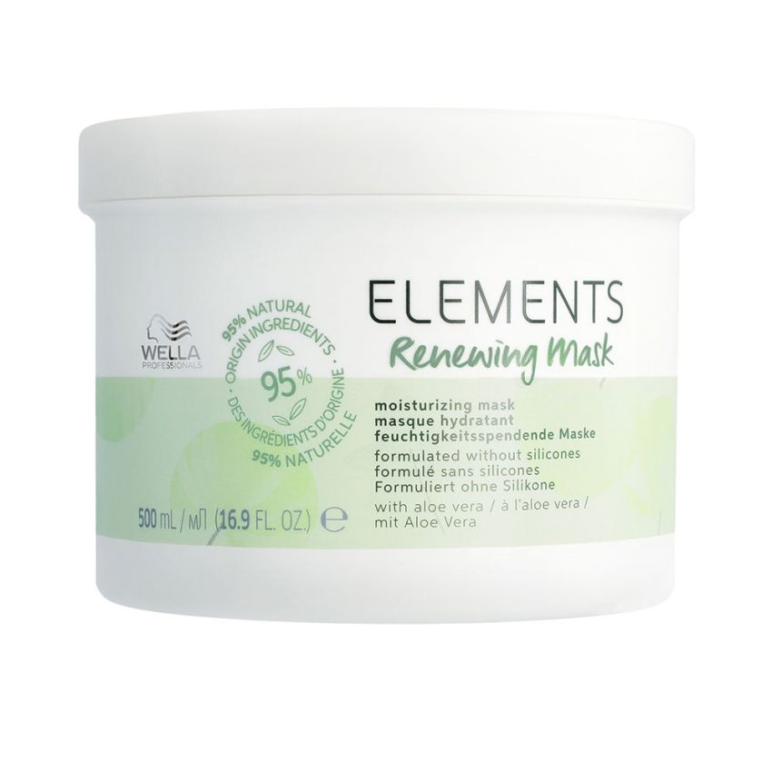 Elements Masque Hydratant Rénovateur Sans Silicones Tous Types De Cheveux - 500 Ml