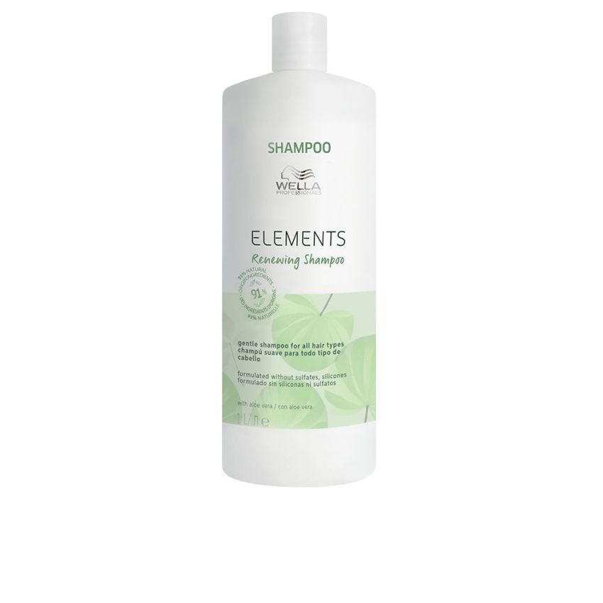 Elements Shampoing Doux Rénovateur Sans Sulfates Tous Types De Cheveux - 1000 Ml