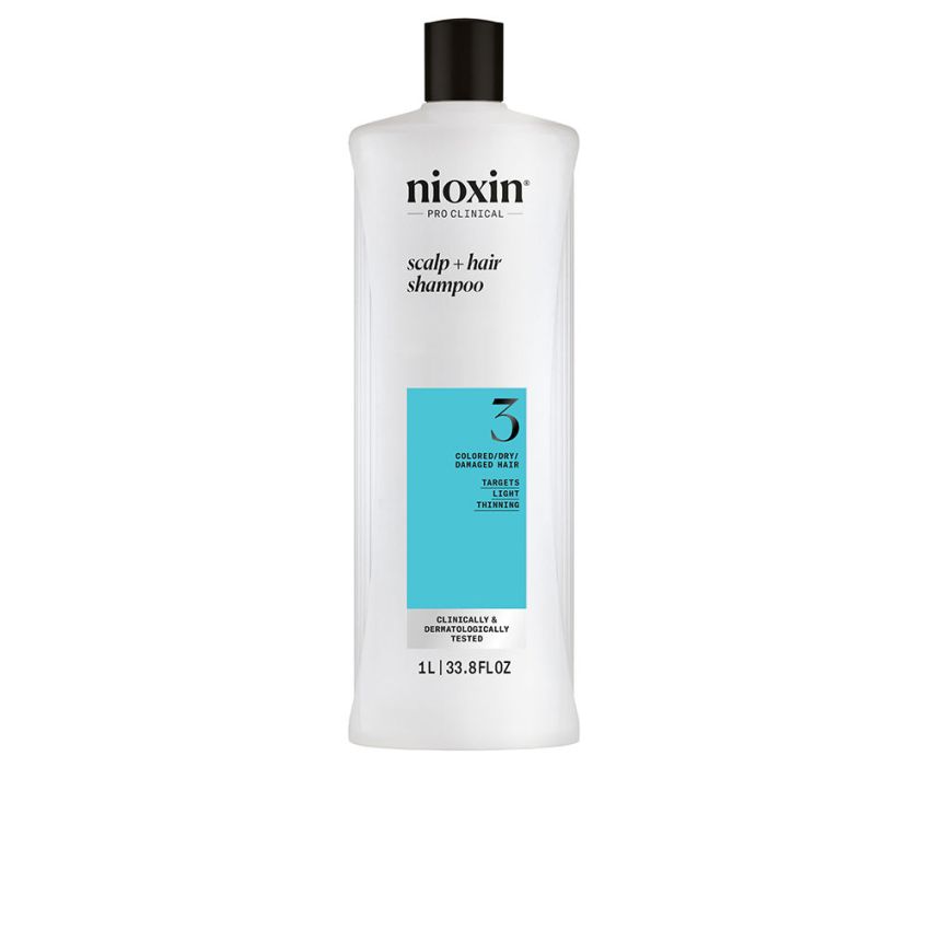 System 3 - Shampoing - Cheveux Teints Et Abîmés Légèrement Fragilisés - 1000 Ml