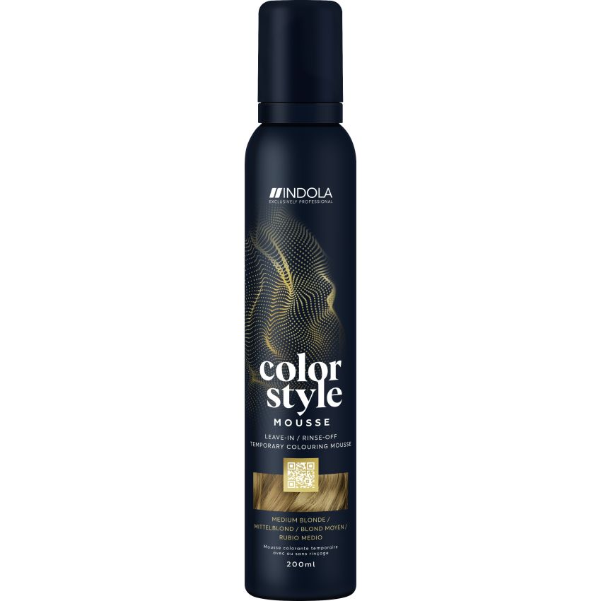 Indola Profession Color Style Mousse Medium Blonde 200Ml