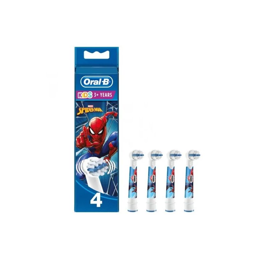 Oral-B Spiderman Recharge Pour Brosse À Dents Electrique 4 Pcs
