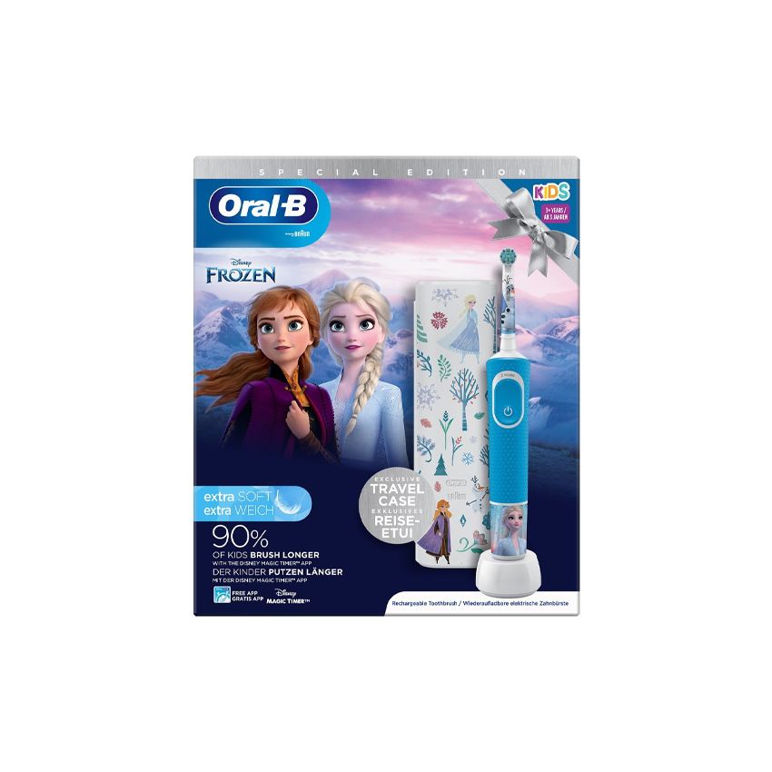 Brosse À Dents Electrique Oral-B Kids Frozen Set 2 Pièces