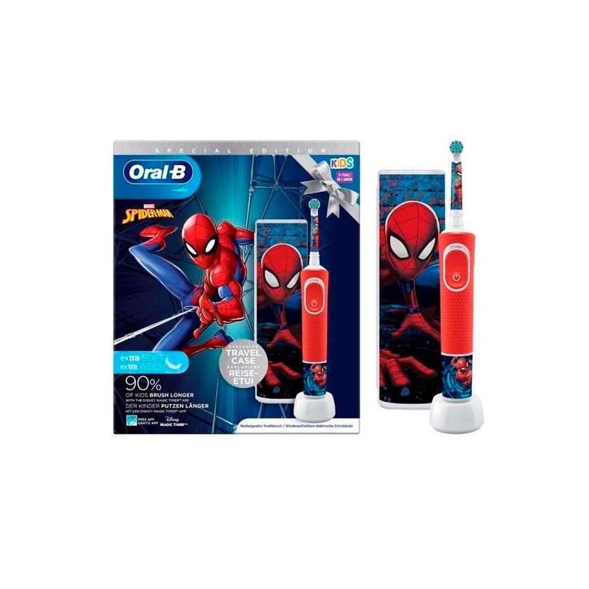 Oral-B Kids Set De Brosses À Dents Electriques Spiderman 2 Pièces