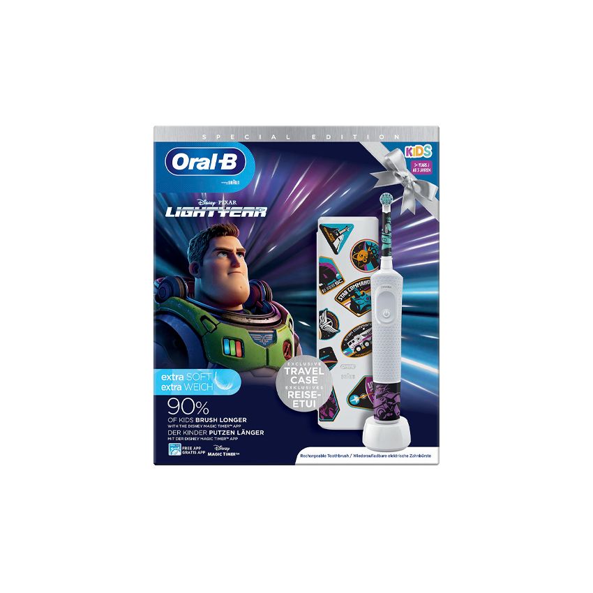 Oral-B Kids Ensemble De Brosses À Dents Electriques Buzz Lightyear 2 Pièces