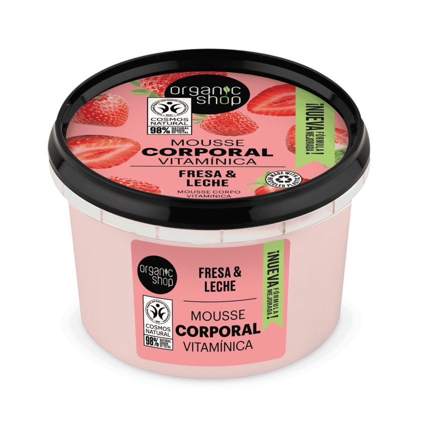 Organic Shop Yogur De Fresa Mousse Corporal Vitaminica 250Ml