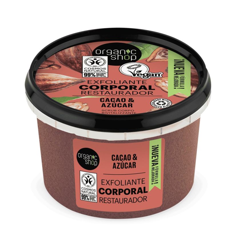 Organic Shop Cacao Exfoliante Corporal Chocolate Belga 1Un