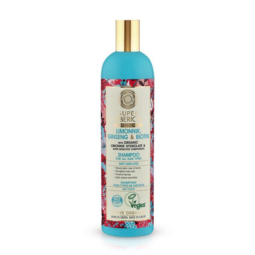 Natura Siberica Schizandra Ginseng Y Biotina Champu Profesional 400Ml