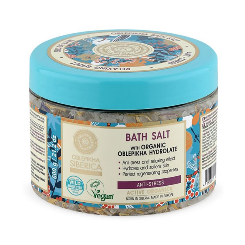 Natura Siberica Oblepikha Bath Salt Anti Estress 600G