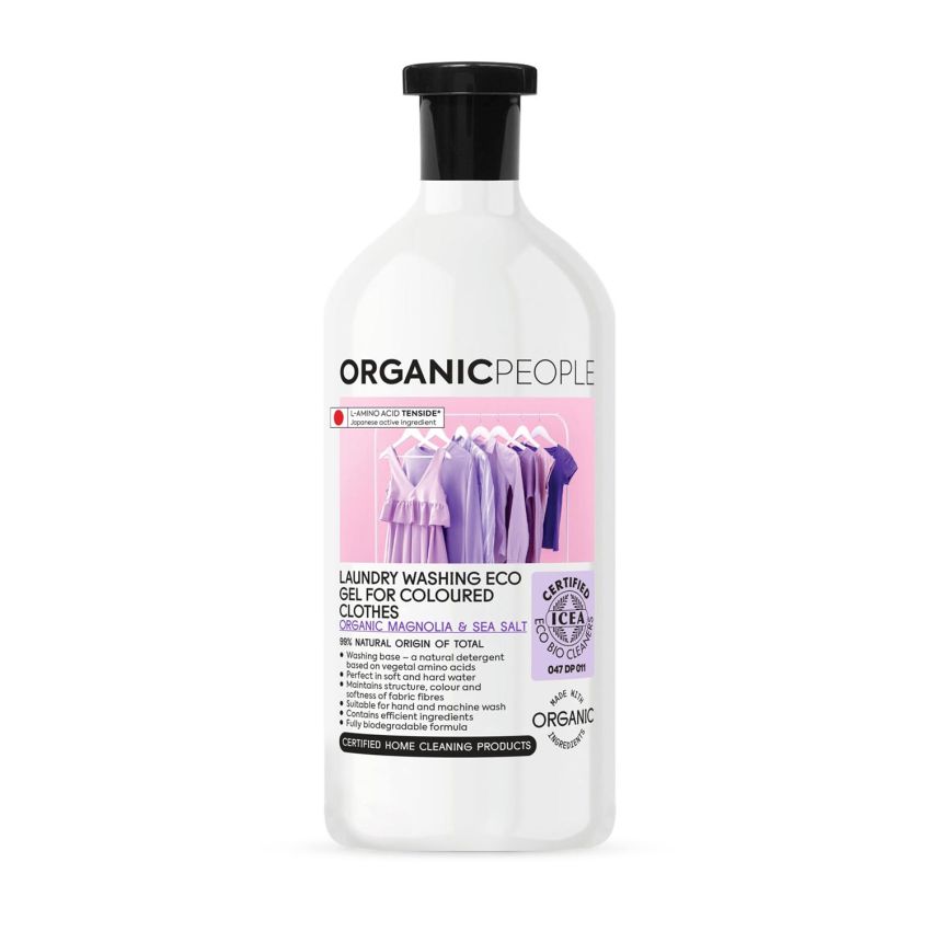 Organic People For Coloured Clothes Magnolia Y Sea Salt Laundry Washing-Gel 200Ml