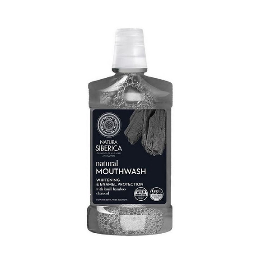 Natura Siberica Natural Mouthwash With Bamboo Charcoal 520Ml