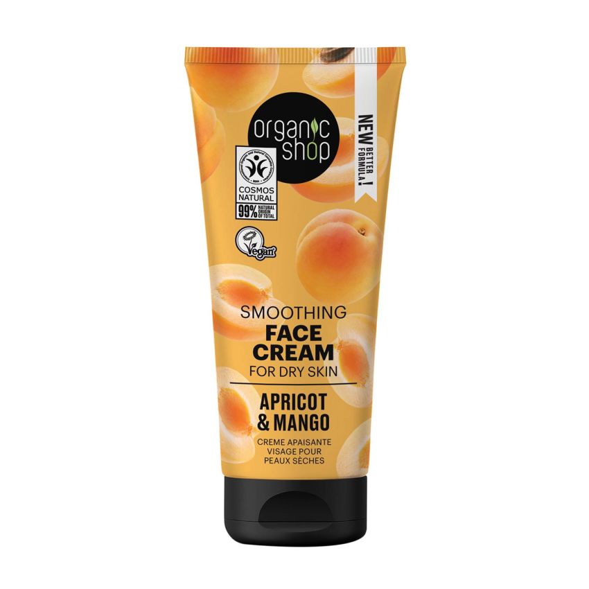 Natura Siberica Organic Shop Apricot Smoothing Crema Facial Piel Seca 50Ml