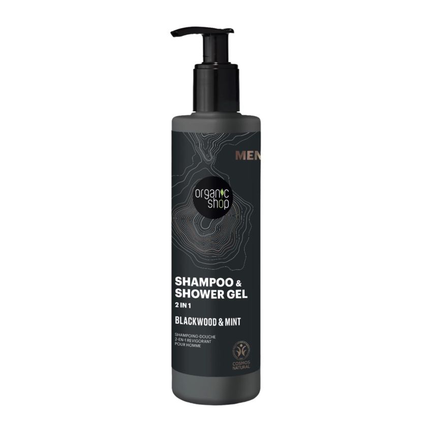 Organic Shop Men Blackwood Champu Y Gel De Baño 2In1 280Ml