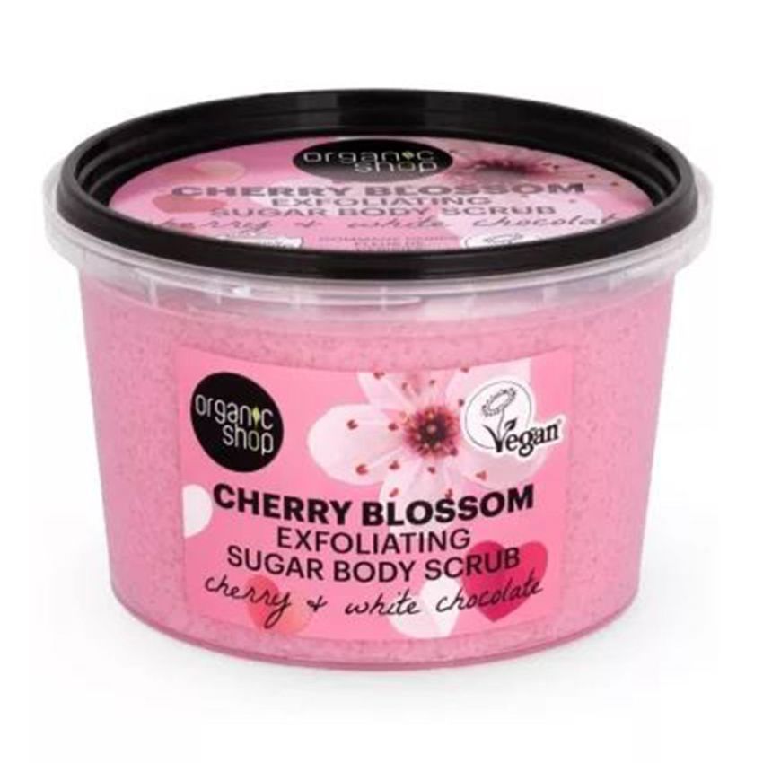 Organic Shop Cherry Blossom Azucar Exfoliante Corporal 250Ml