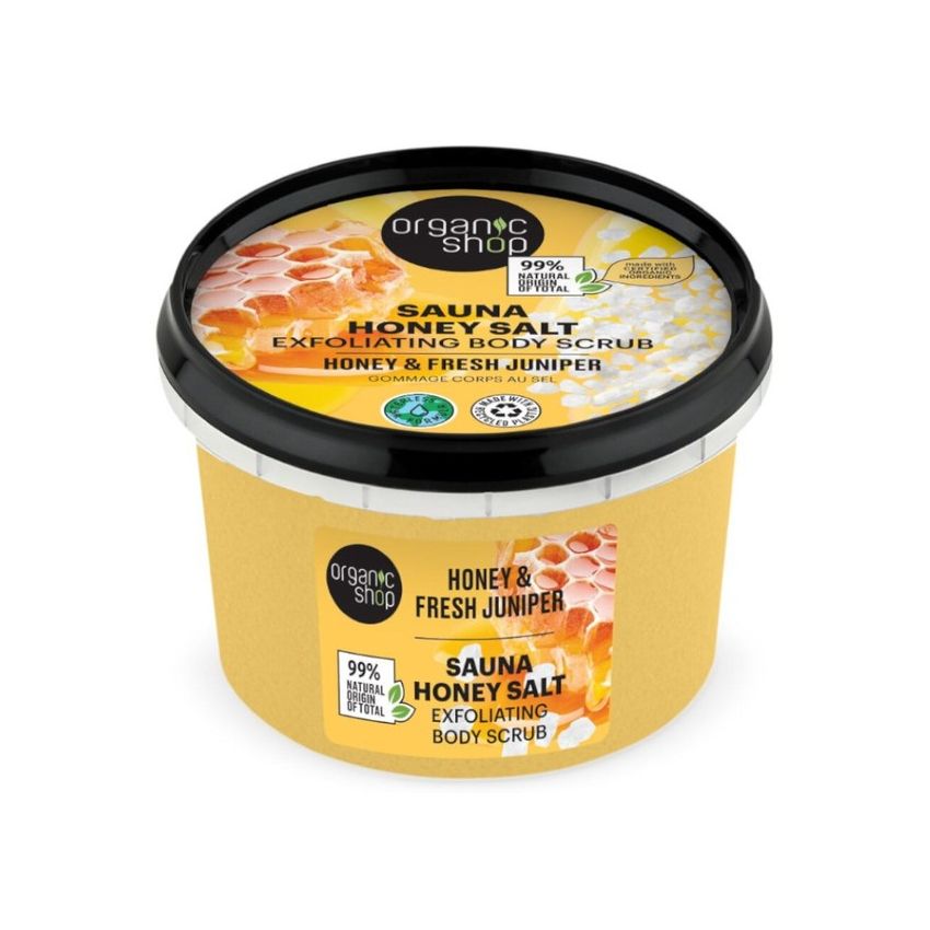 Organic Shop Sauna Exfoliante Corporal Sal Miel 250Ml