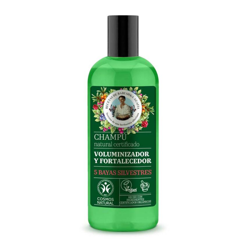 Green Agafia 5 Bayas Silvestres Champu Voluminizador Natural 260Ml