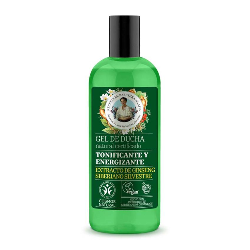 Green Agafia Ginseng Siberiano Gel De Baño Tonificante Natural 260Ml
