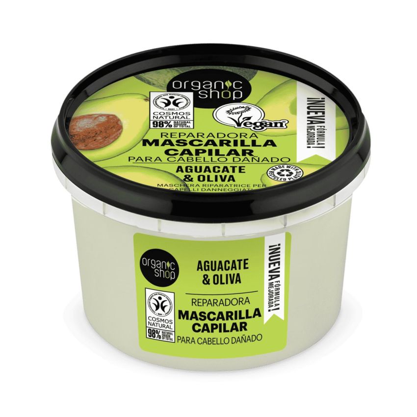 Organic Shop Aguacate Mascarilla Capilar Cabello Dañado 250Ml