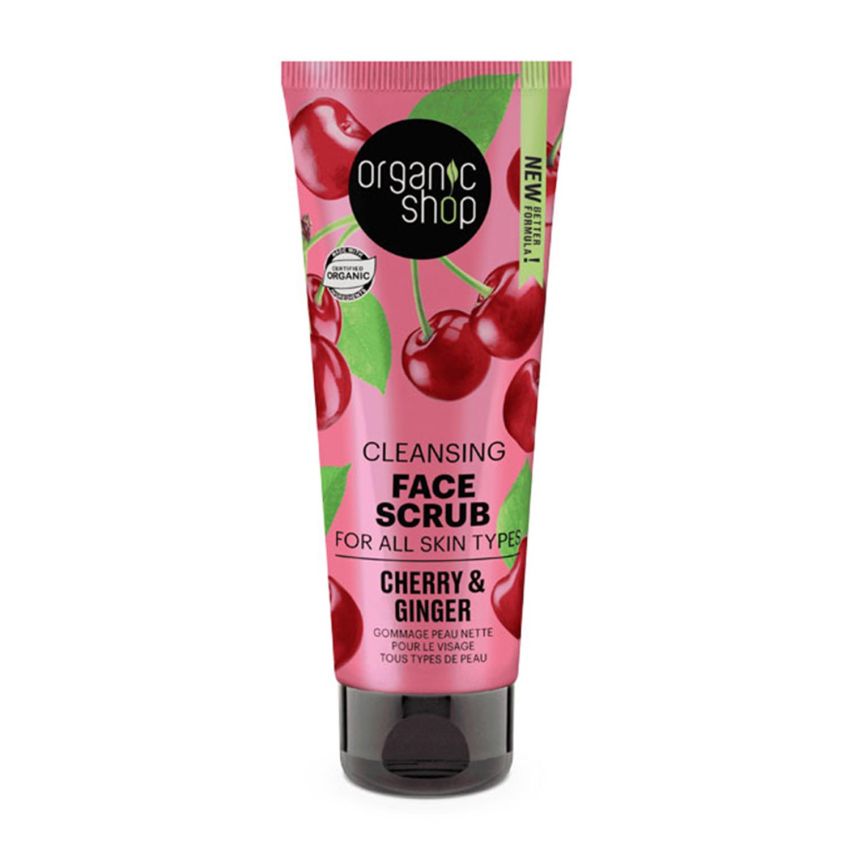 Organic Shop Cleansing Exfoliante Facial Cerezas 75Ml