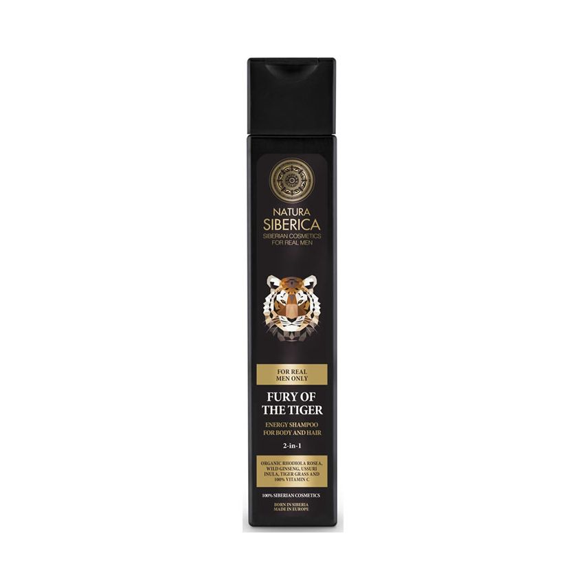 Natura Fury Of The Tiger Energy Shampoo For Body And Hair 2 In 1 250Ml