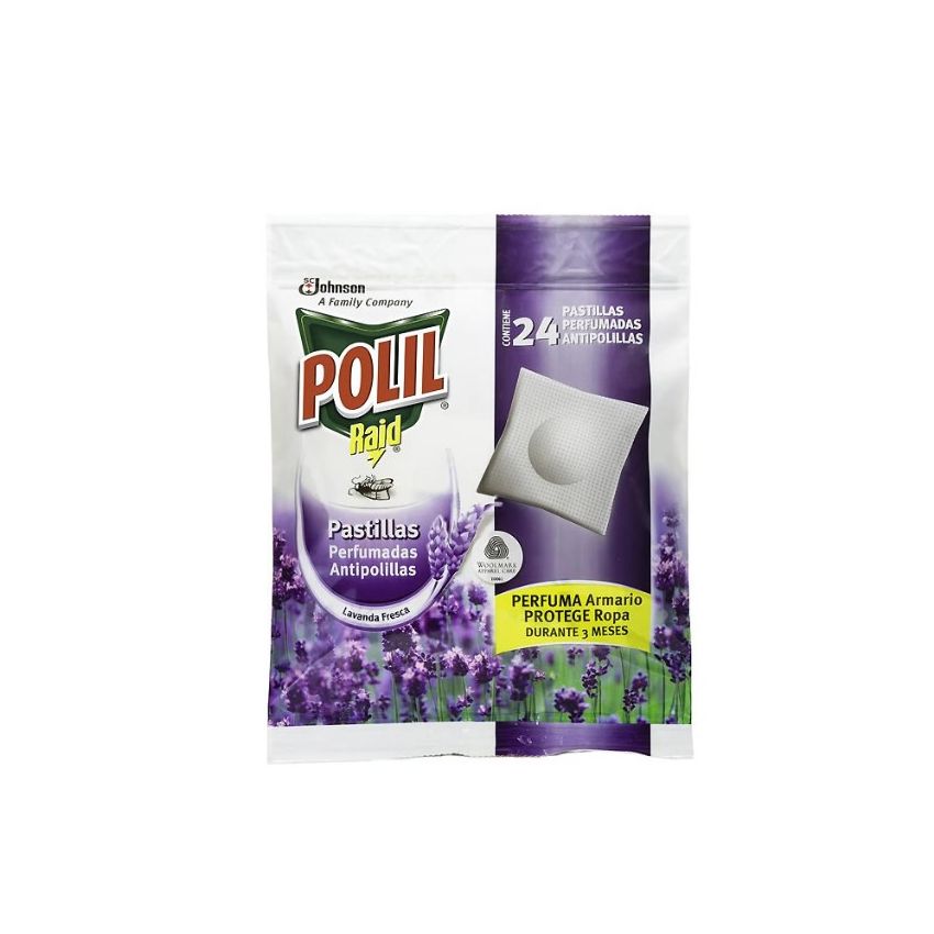 Polil Lavender Mothproof Tablets 24 Units