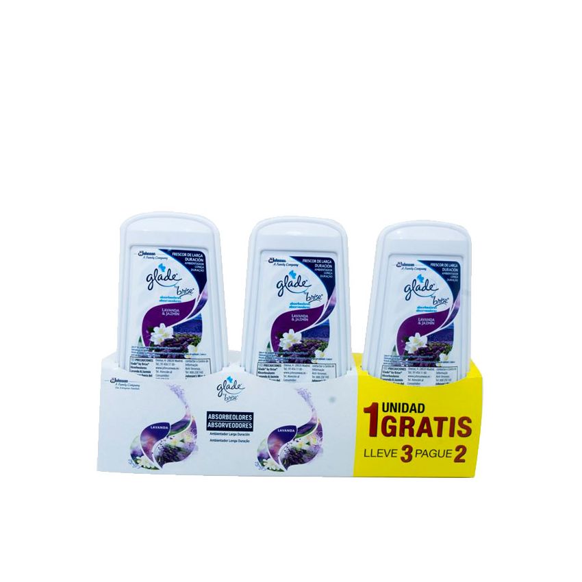 Amb Glade Absor Lavanda 3X2