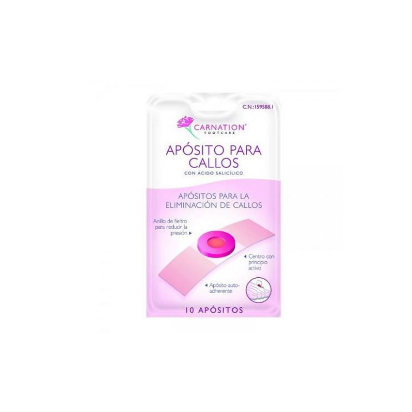 Emplâtres Pour Callosités À L'Acide Salicylique Carnation 10 Unités